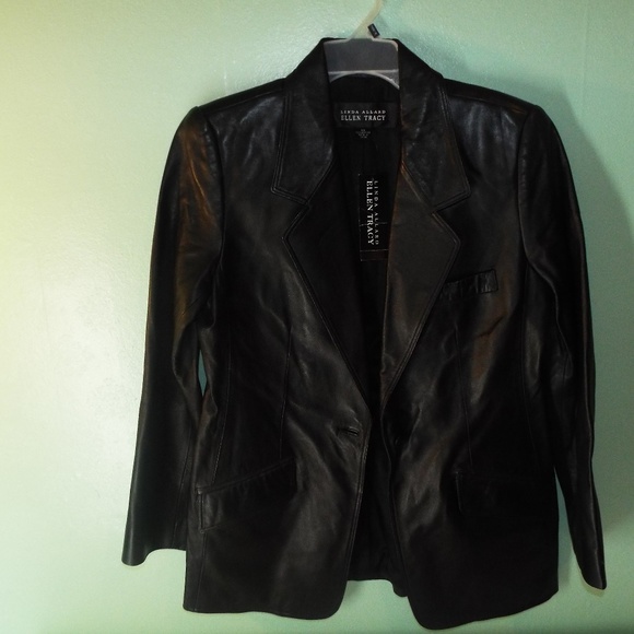 Linda allard ellen tracy leather jacket Clearance